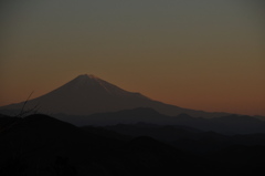 夜明けの富士