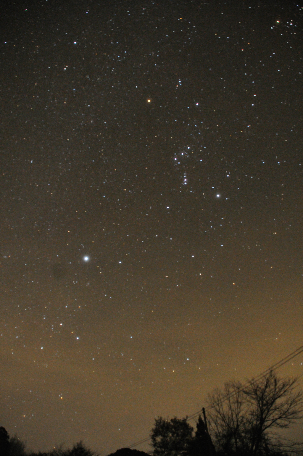 小呂久保の夜  星空