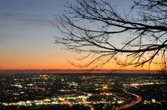 夕方の夜景  横バージョン