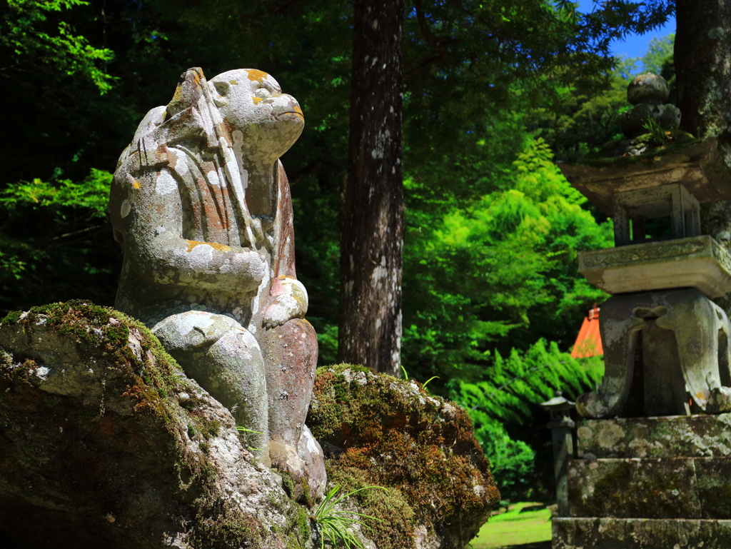 日吉神社の雄猿