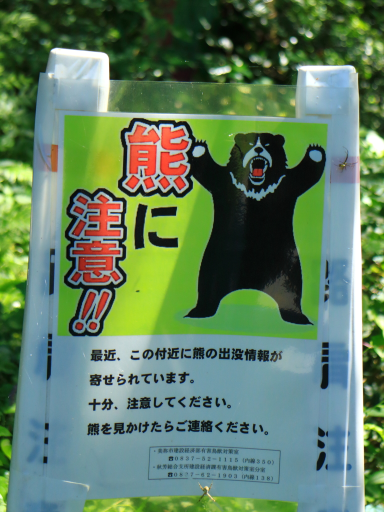 俺の山だぞ～熊注意!