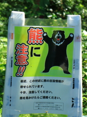 俺の山だぞ～熊注意!