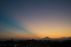 富士山残照