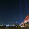 神戸の夜景と神戸大橋特別ライトアップ