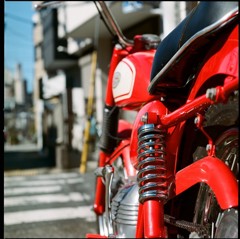真っ赤なバイク