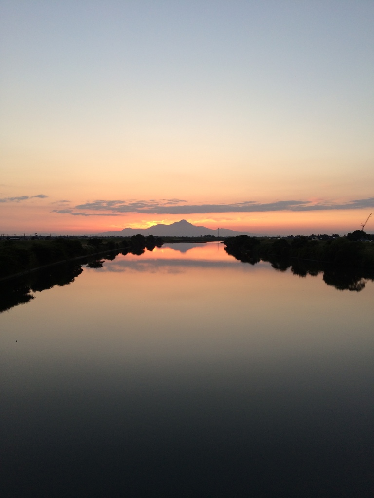 普賢岳 ～沈む夕日～