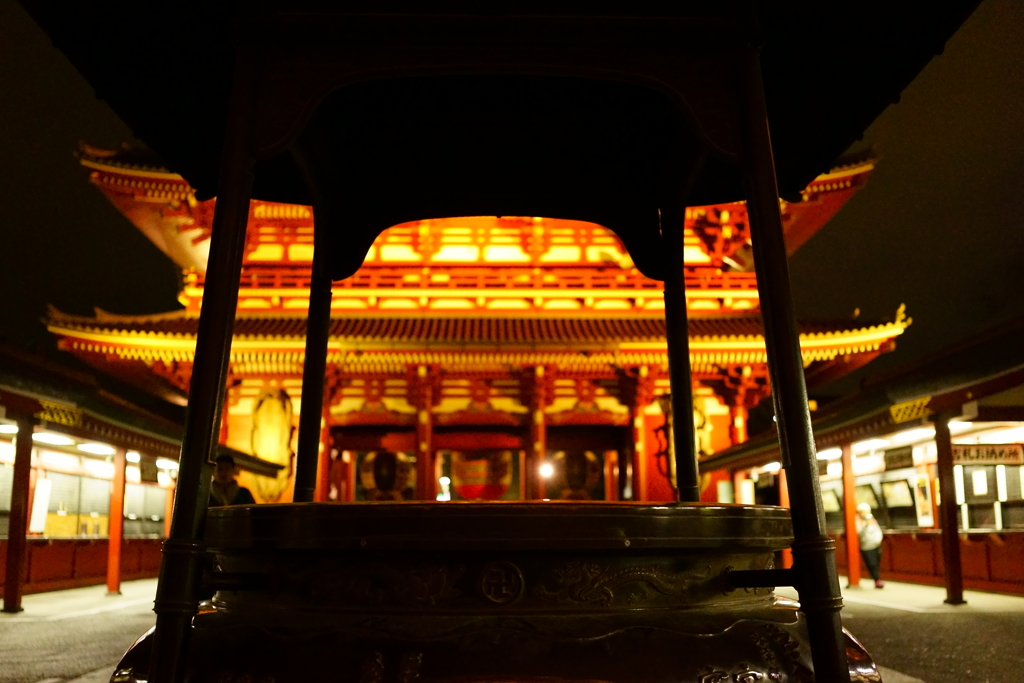 浅草 浅草寺 PM9：00
