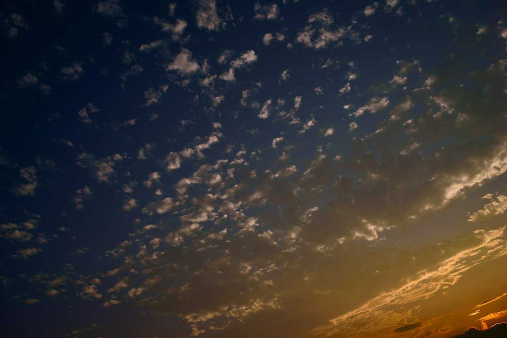 中秋の夕空
