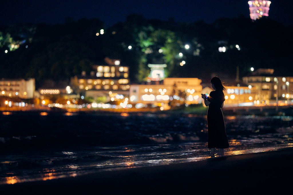 江ノ島の夜