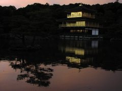 夕焼けの金閣1