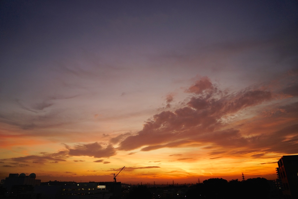 9月27日武蔵野夕景　1