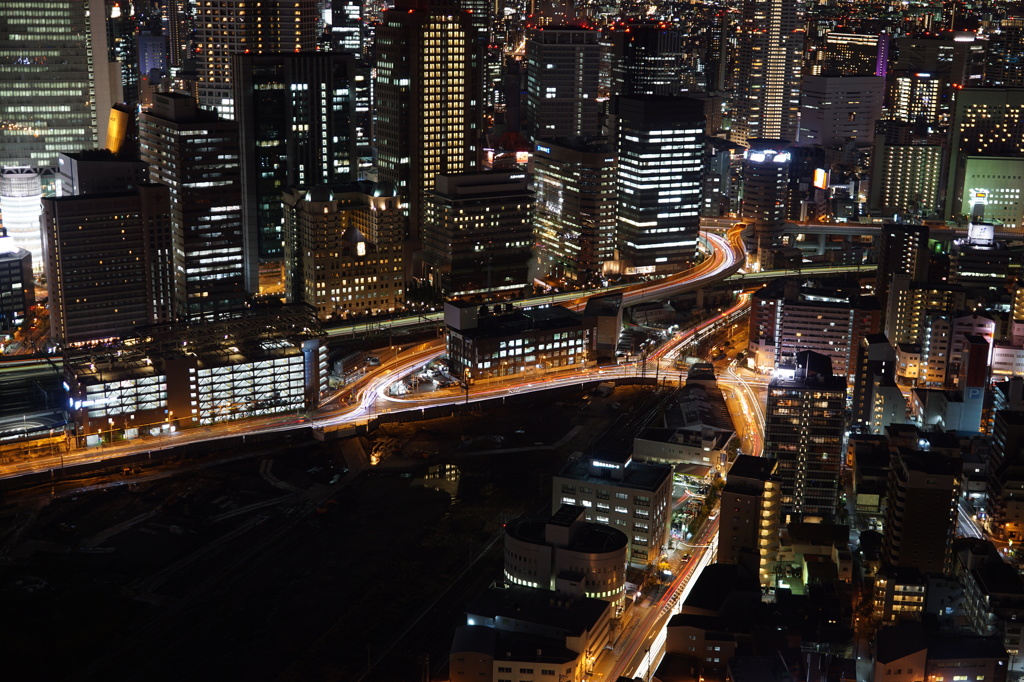 梅田スカイビルからの夜景②