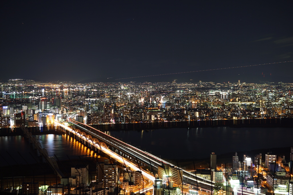 梅田スカイビルからの夜景①