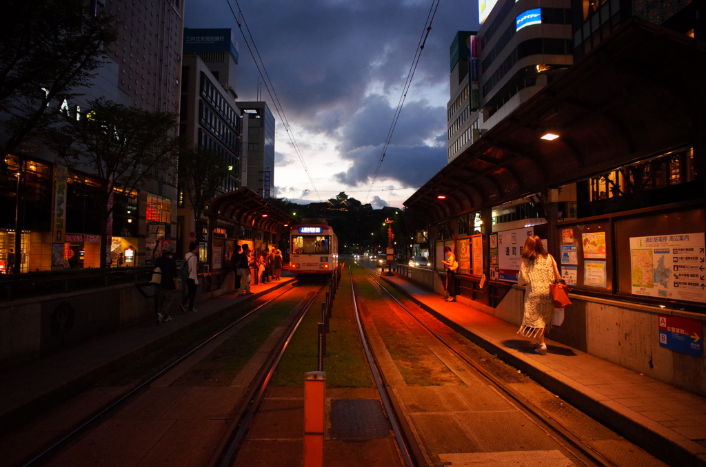 熊本の夕時