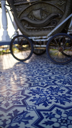 Blue floor