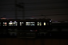夜ノ阪急電車