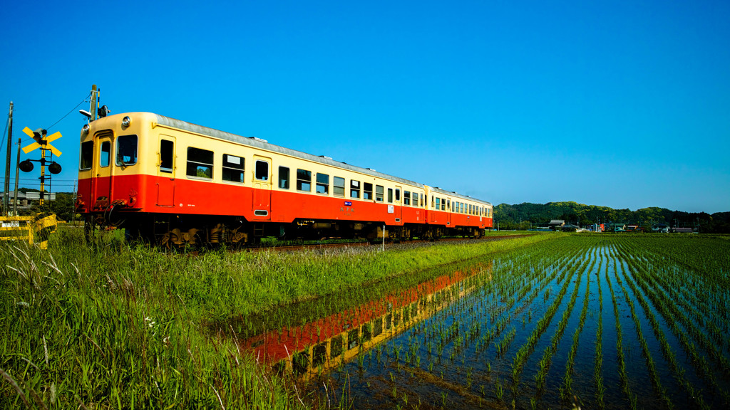 小湊鉄道水鏡