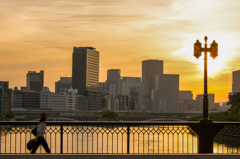 天満橋夕景