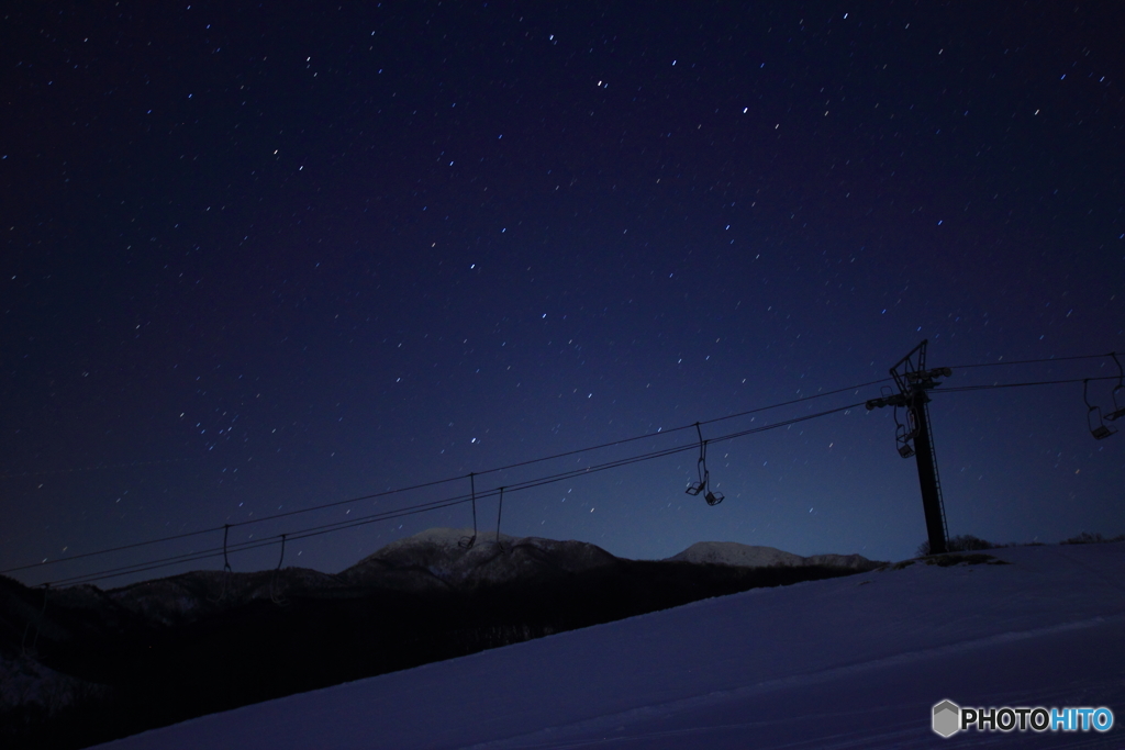 夜のスキー場