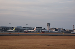 早朝の熊本空港