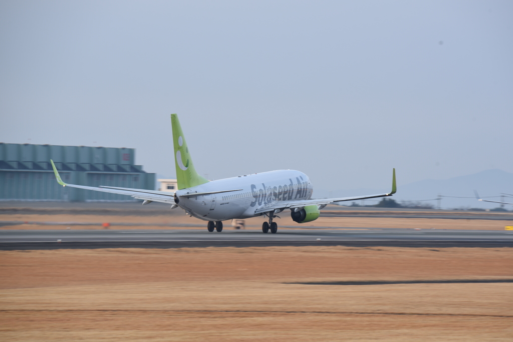 ソラシド737　離陸