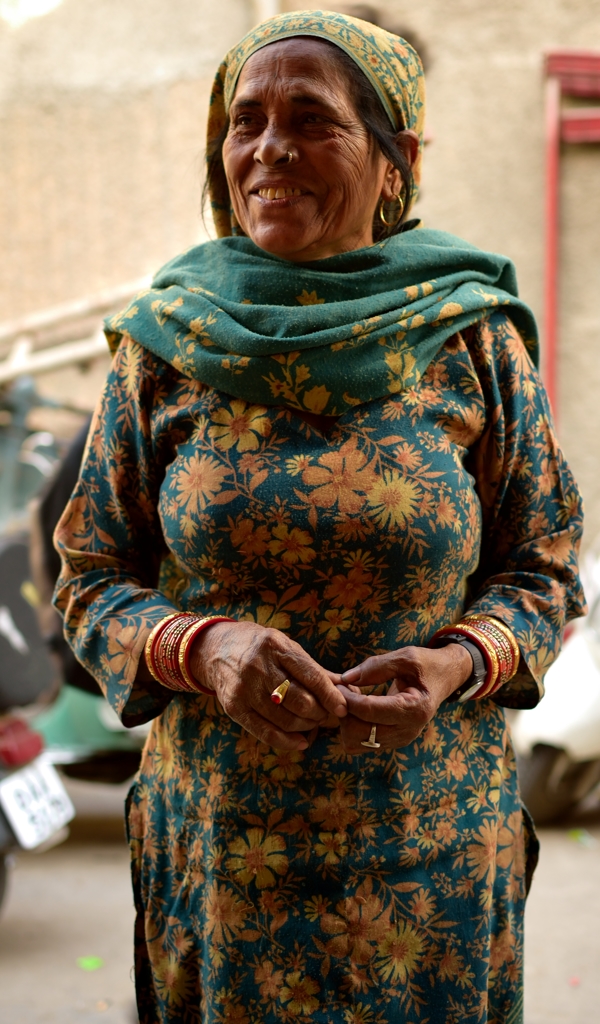Woman in the traditional costume 