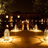 Night view of poolside