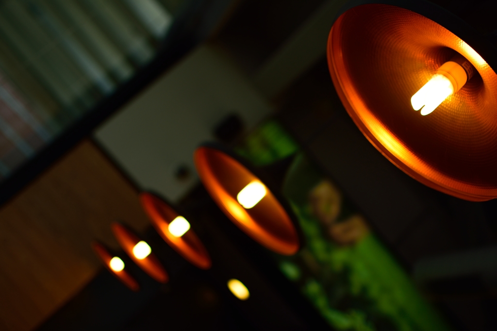 Lamp in a Starbucks at Cyberhub Gurgaon