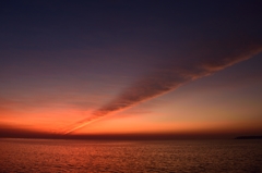 Vapor Trail at Mumbai