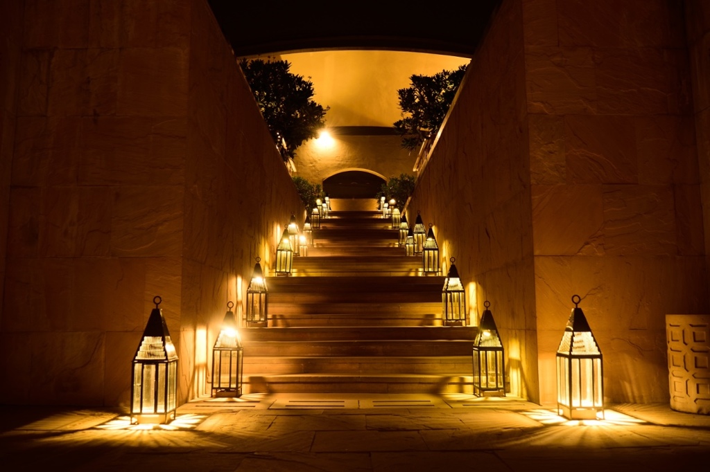 Lighted stair