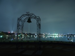 千波湖夜景