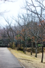 公園の片隅で…