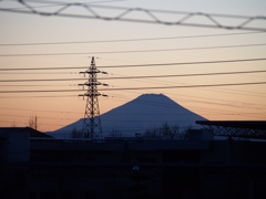 富士山　シルエット