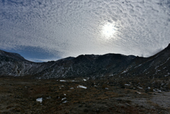 硫黄岳と羊雲