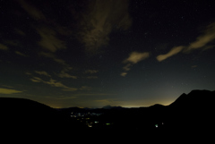 くじゅう第一展望台の星空