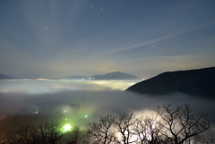 湯布院雲海と星空②