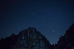 耶馬渓　一目八景の星空