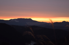 九重の夕焼け