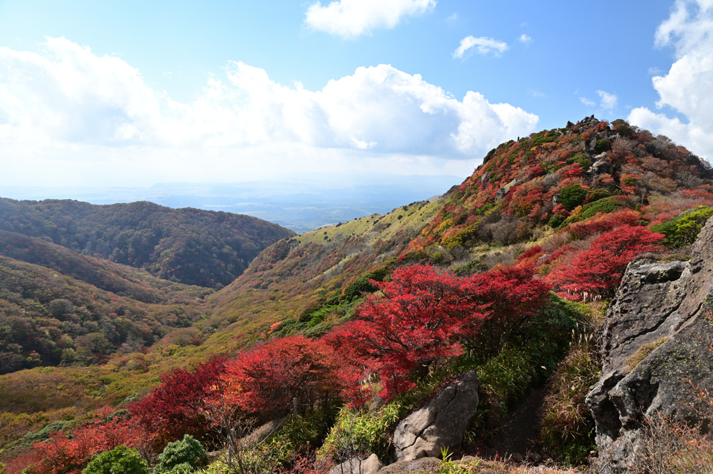 くじゅう連山～沓掛山紅葉～