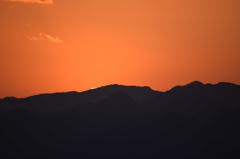 八面山からの夕焼け