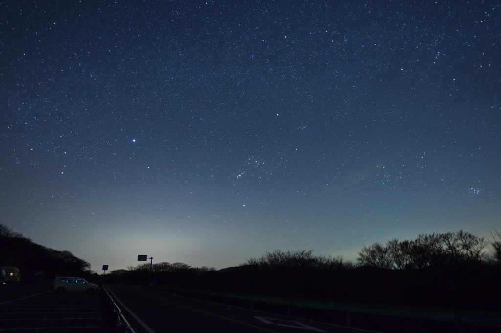 牧ノ戸峠の星空