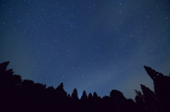 蛇越の星空