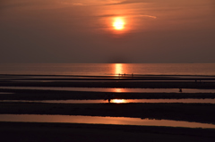 真玉海岸の夕焼け
