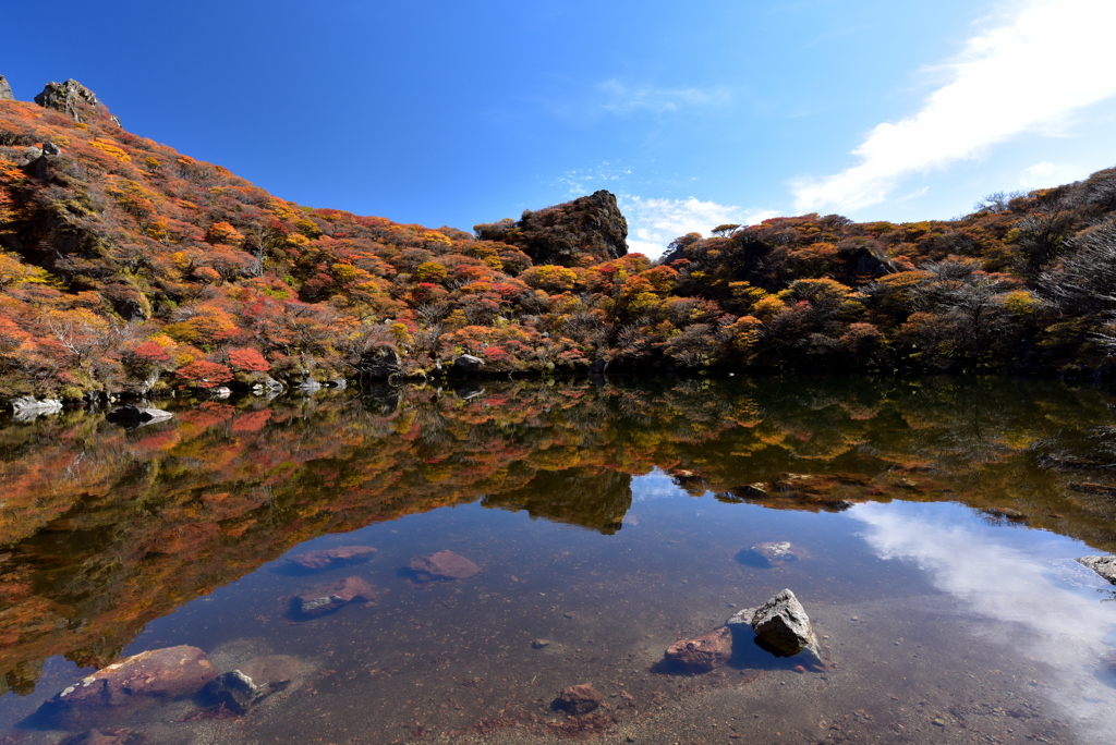 御池と紅葉Ⅲ