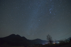 長者原、冬の星空