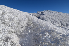 くじゅう連山～青と白の世界～