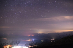 やまなみハイウェイの夜空