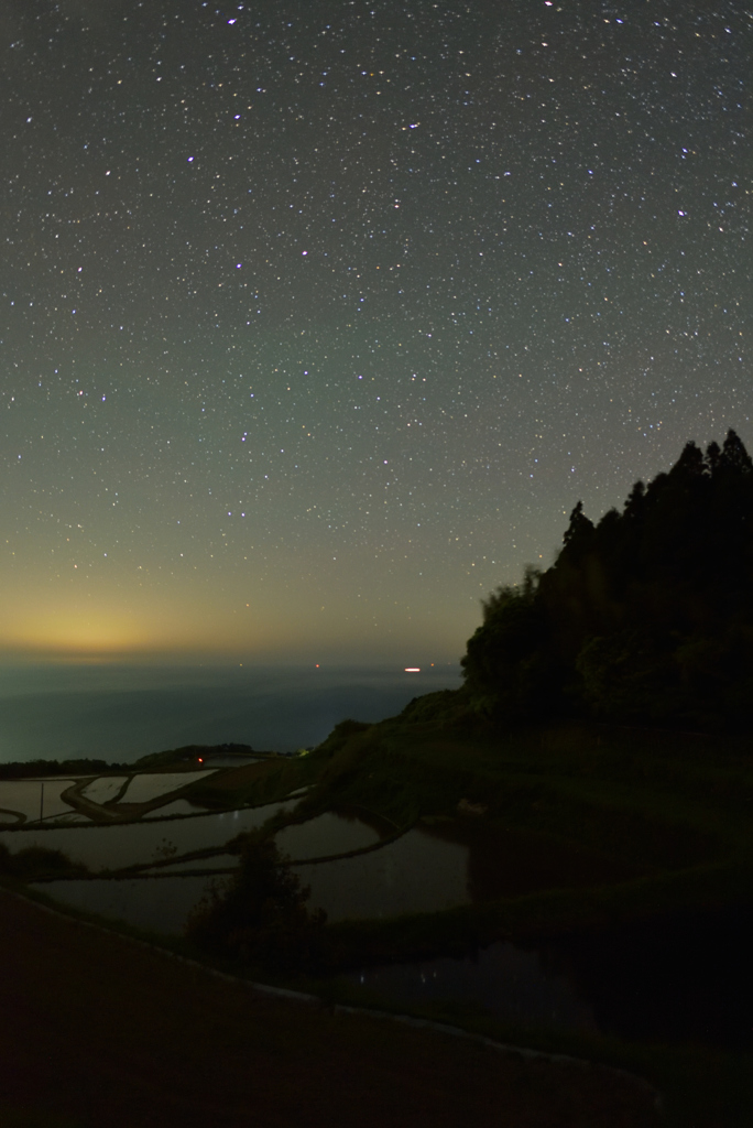 東後畑棚田の星空②