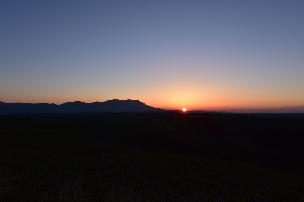 くじゅう連山を望んで