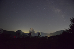 山口衛星センターの星空